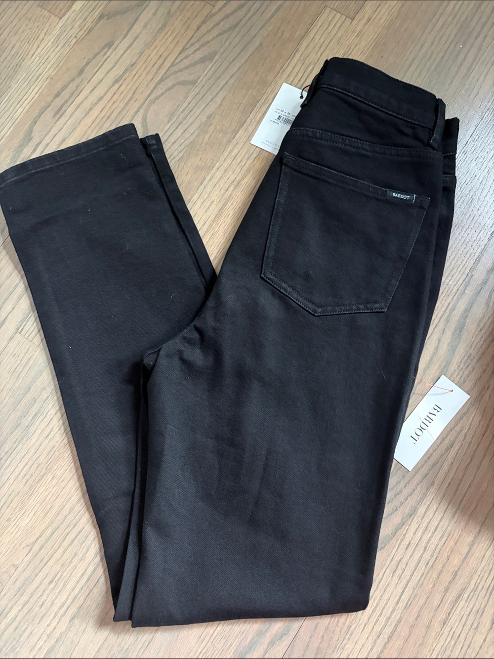Bardot Black Heidi High-Rise Straight Leg Jeans - 28 - Picture 3 of 9